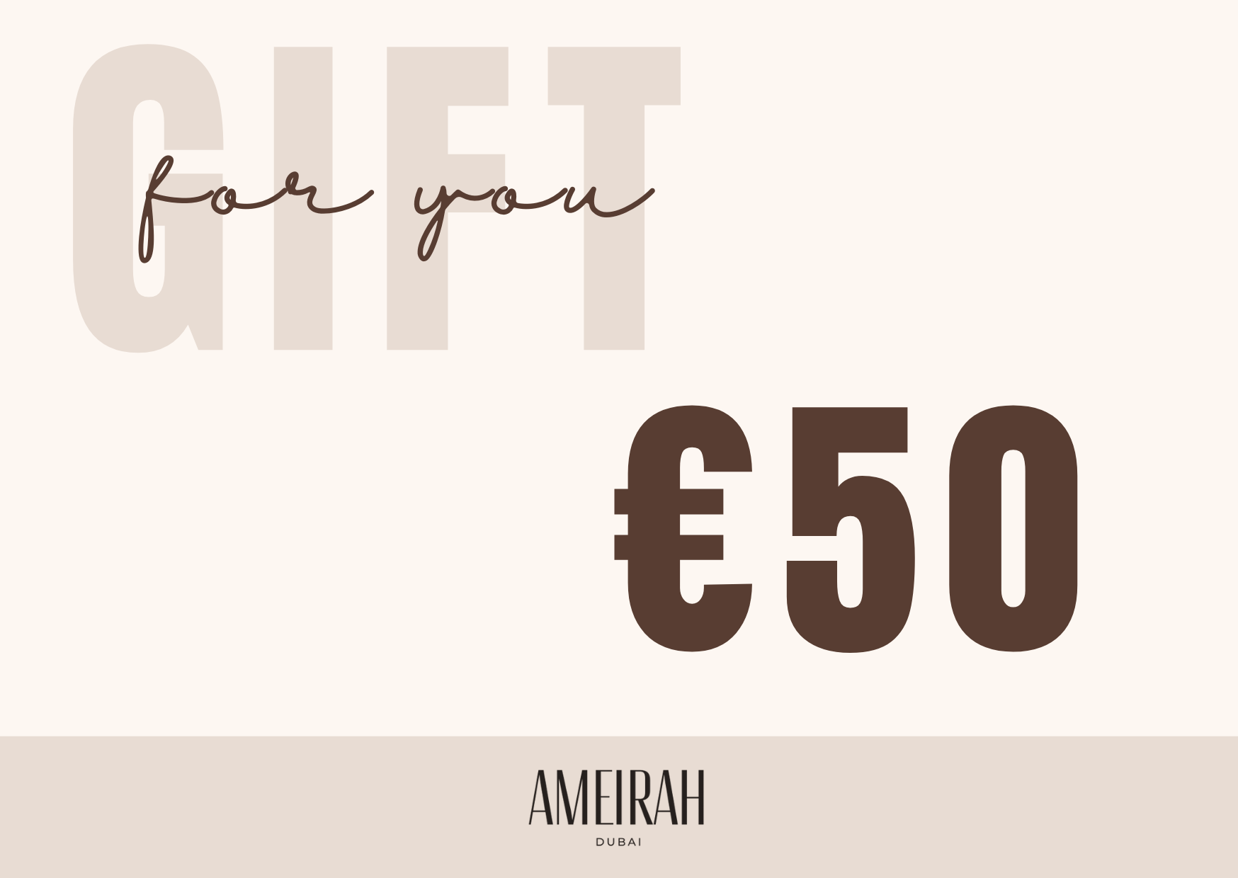 Ameirah Dubai Gift Card