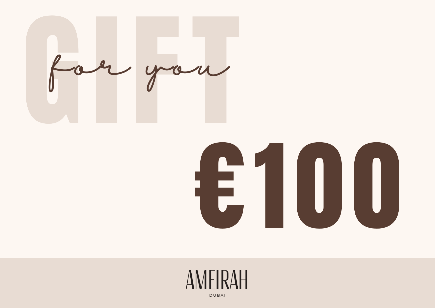Ameirah Dubai Gift Card