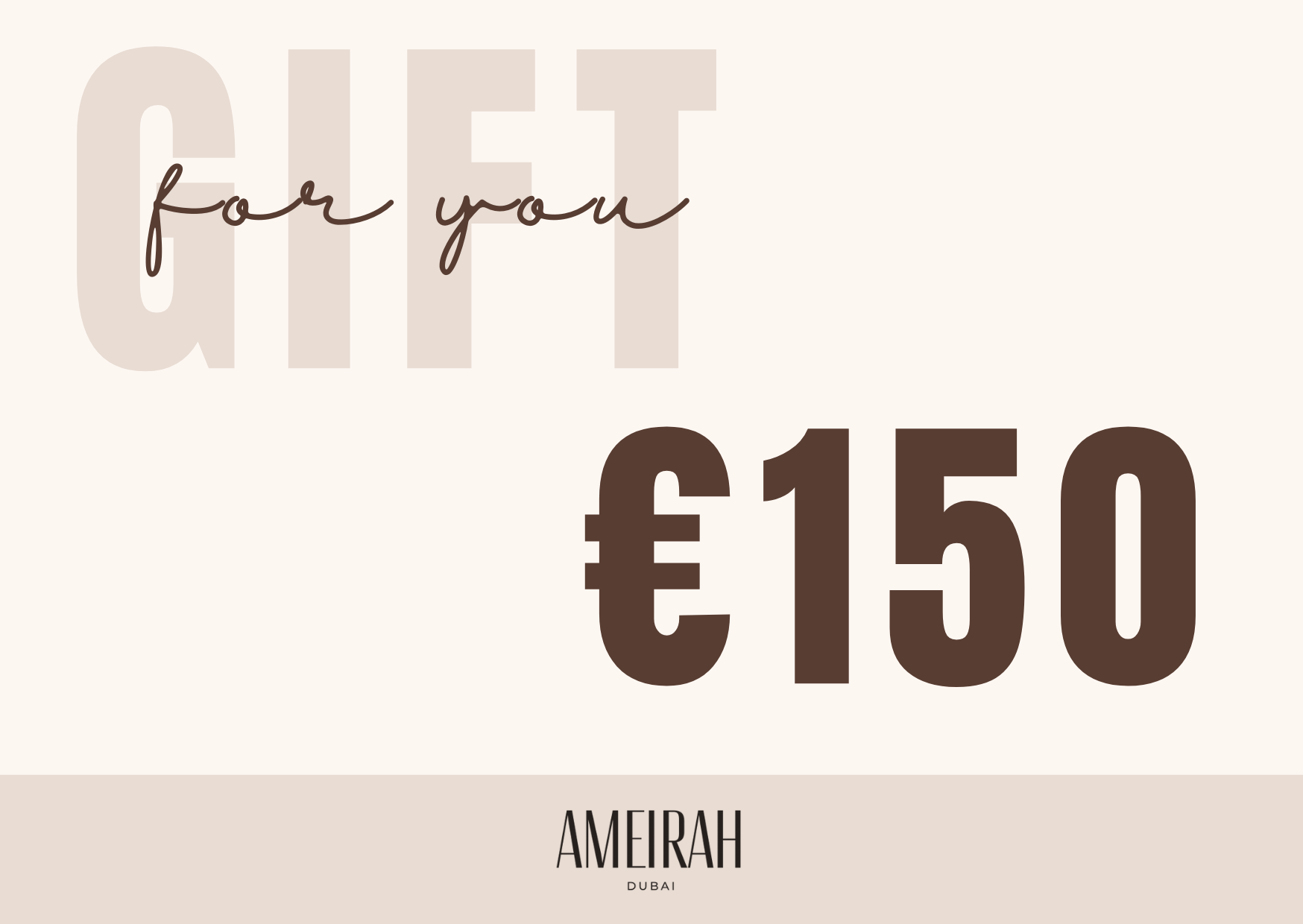 Ameirah Dubai Gift Card