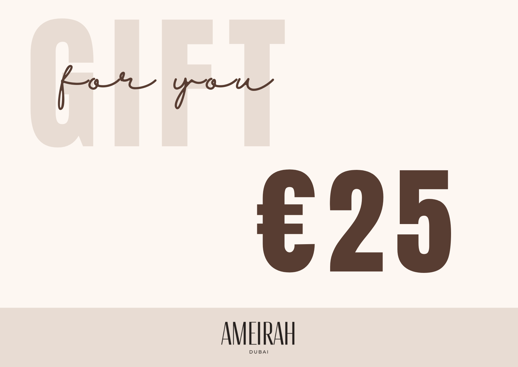 Ameirah Dubai Gift Card
